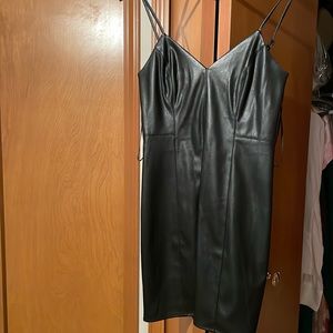 NWT express faux leather dress